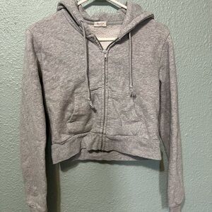 John Galt cropped zip up